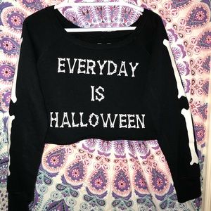 Nikki lipstick every day is halloween crop top